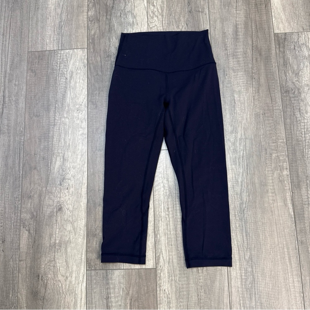 lululemon Navy High-Rise Capri Leggings